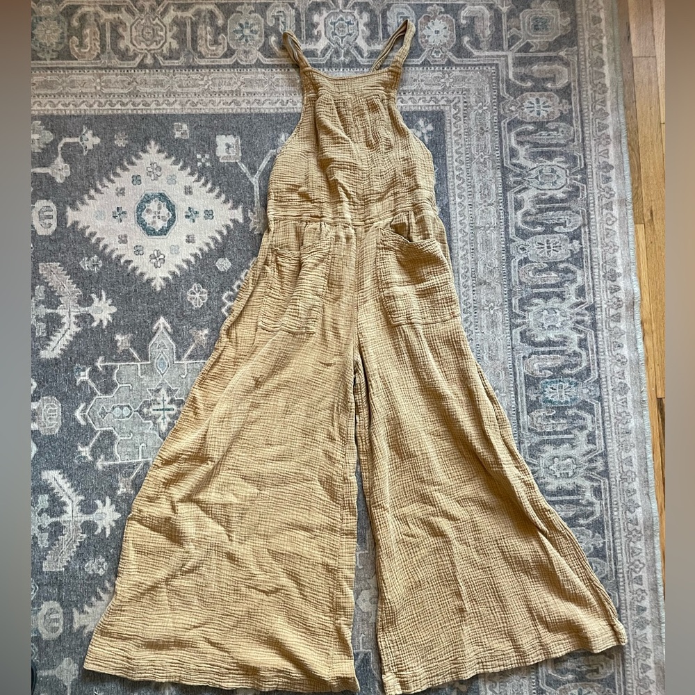 FREE PEOPLE WO GC, Wide leg overalls